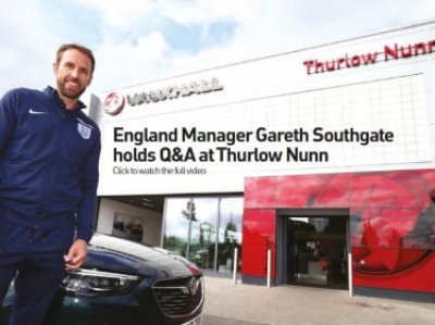 England Manager Gareth Southgate Visits Thurlow Nunn