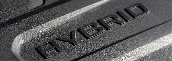 MG ZS hybrid embossed onto car