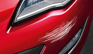 Scratch on car