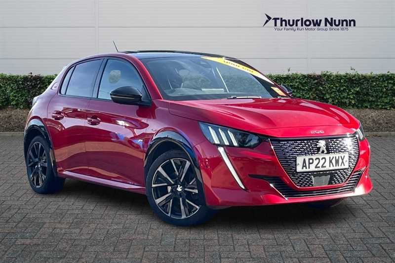 Red 2022 Peugeot 208 1.2 PureTech GT Premium (100bhp) Hatchback Front-wheel drive