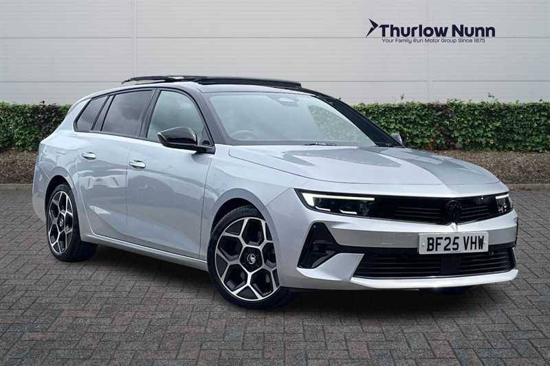 Grey 2025 Vauxhall Astra 1.6 Ultimate (180ps) Sport Tourer Estate Front-wheel drive
