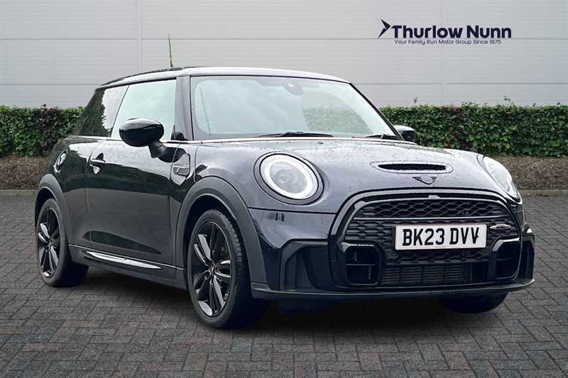 BLUE AND BLACK 2023 MINI Hatchback Hatchback Front-wheel drive