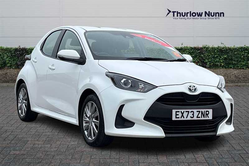 White 2023 Toyota Yaris Hatchback Front-wheel drive