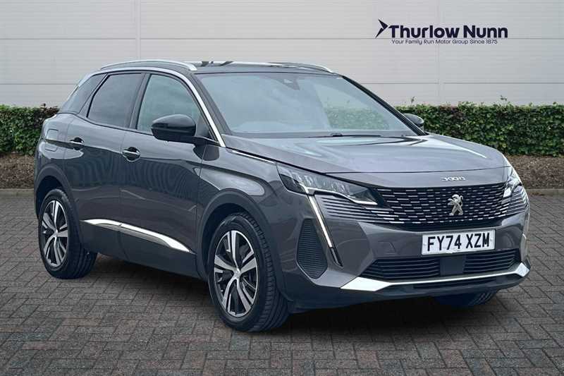Grey 2024 Peugeot 3008 1.6 Hybrid 180 Allure 5dr E-eat8 Estate Front-wheel drive