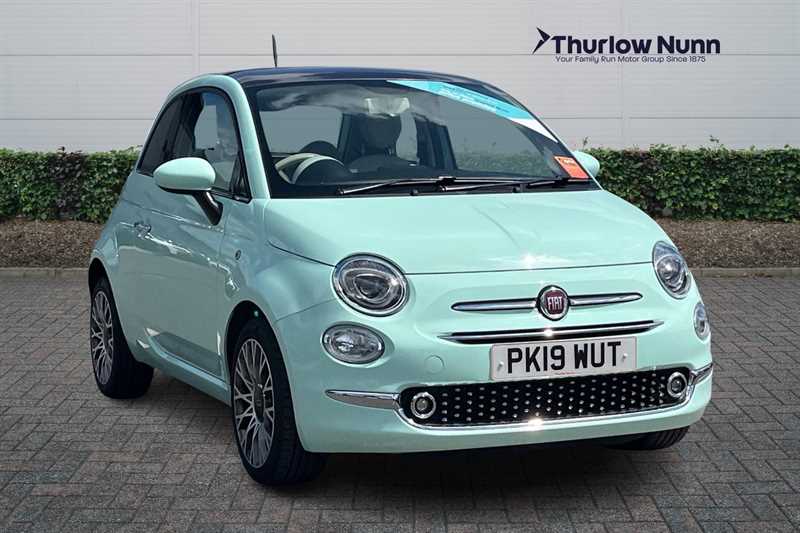 Green 2019 Fiat 500 Hatchback Front-wheel drive